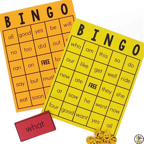 Bingo Sight Words Sight Words Bingo Third Grade Made By Teachers