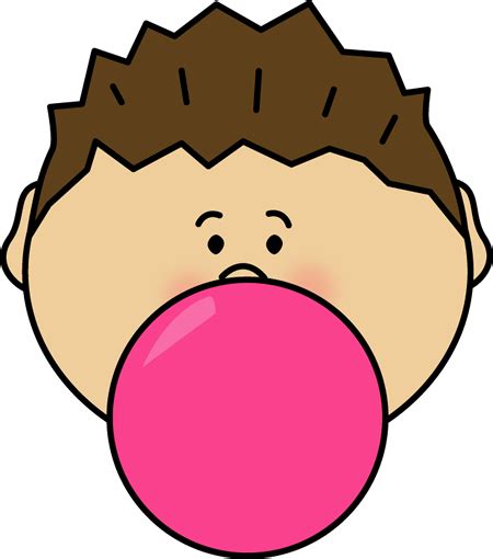 Boy Blowing Bubble Gum Clipart Clipground