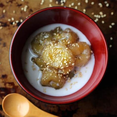 Sweet Bananas With Coconut Milk Pickled Plum