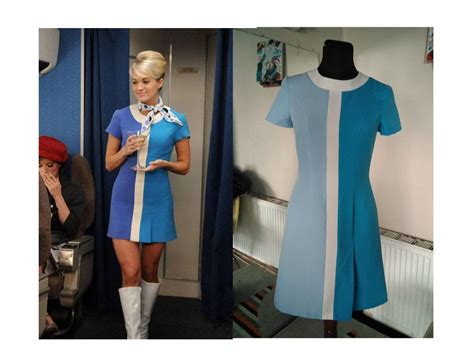 60s stewardess dress 2 tone vintage aviation dress mod shift etsy in 2022 60s mini dress