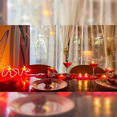 romantic candlelight dinner in delhi ncr togetherv