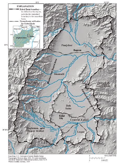 Location of kabul on kabul map. Map of the Kabul Basin with rivers and subbasins (Mack et al., 2010). | Download Scientific Diagram