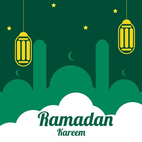 Simple Green Ramadan Background 21521236 Vector Art At Vecteezy