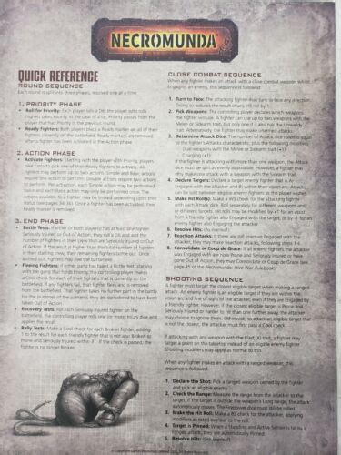 Necromunda Hive War Rulebook Tokens Playmat And Quick Reference