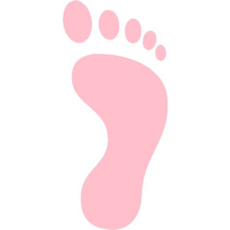 Pink Right Footprint Icon Free Pink Footprint Icons