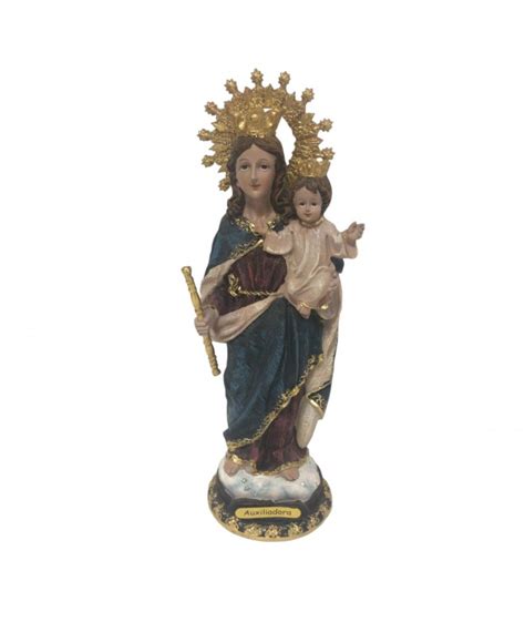 Estátua Maria Auxiliadora Estatueta Religiosa Eureca