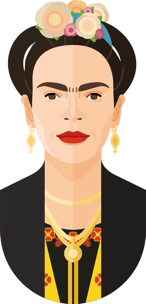 Frida Kahlo Poster Illustration Clipart Large Size Png Image Pikpng