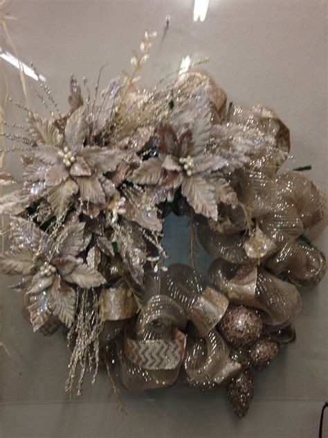 Shopping for christmas gifts our goal is to create the best possible product, and your thoughts, ideas and suggestions play a. All champagne wreath | Christmas wreaths to make, White ...