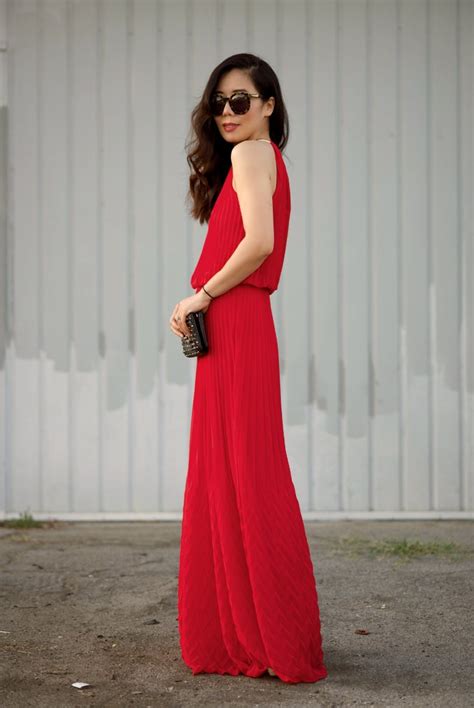 Hot Summer Red Maxi Dress Hallie Daily