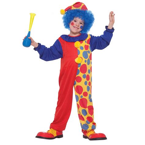 Colorful Clown Child Costume