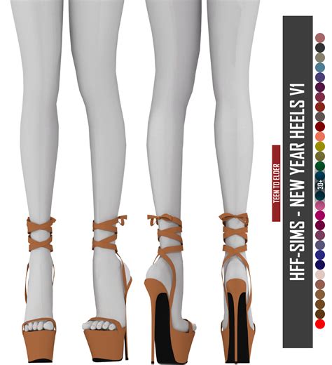 Hff Sims New Year Heels V1 Conversion Sims New Sims 4 Cc Shoes