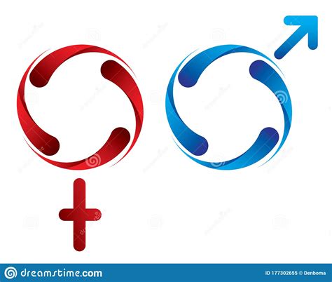 An Sign Of Woman Gender Male Illutrator Stock Vector Illustration Of