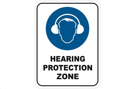 Factors determining worker acceptance of hpd's: Hearing Protection Zone Sign _ National Safety Signs Online