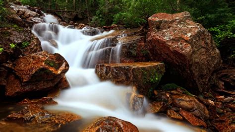 Forest Waterfalls Wallpapers Hd