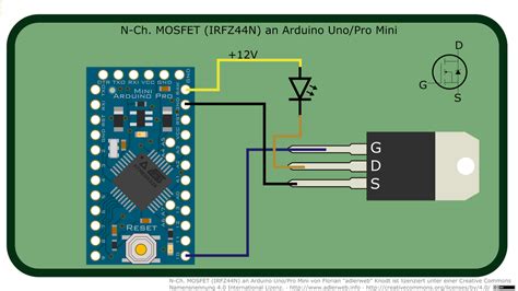 N Ch Mosfet Irfz44n An Arduino Pro Mini By Adlerweb On Deviantart