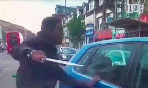 Watch Terrifying Video Shows Furious Cyclist Pulling Huge Knife At