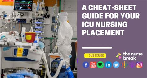 Amazing Cheat Sheet Guide For Your Icu Nursing Placement The Nurse