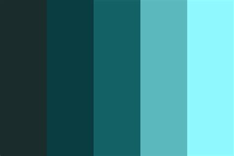 Gradient Of Blues Color Palette