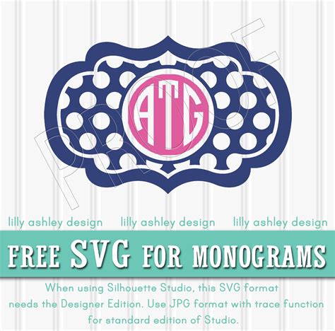 Lilly Ashley Free Svg File For Monograms