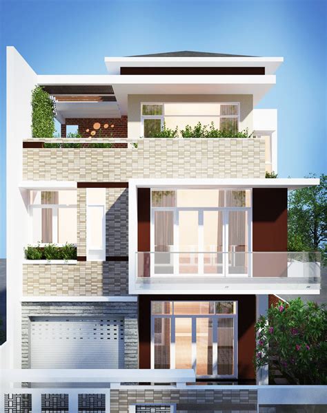 Each room having their on bath makes the. Three Storey Modern House Design - Pinoy House Designs