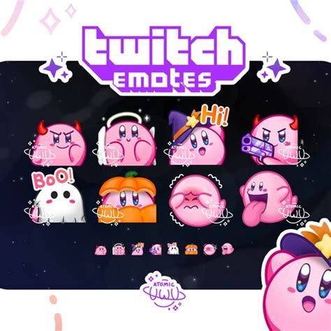 Kirby Halloween Twitch And Discord Emote Bundle Set 1 Etsy Singapore