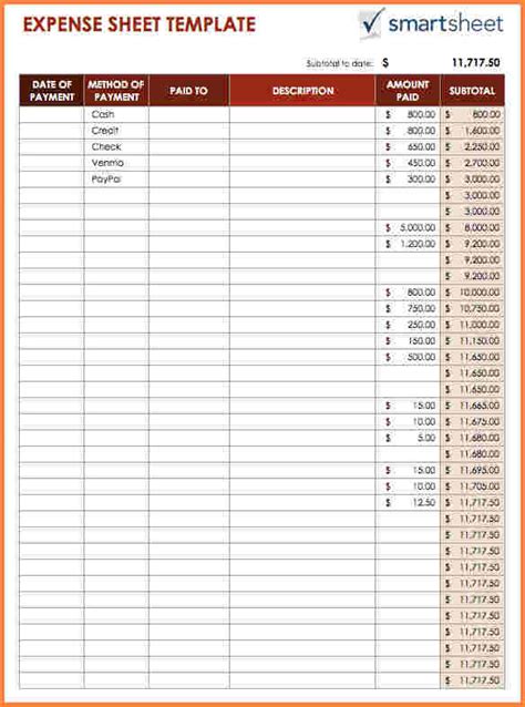 business expense tracking spreadsheet excel