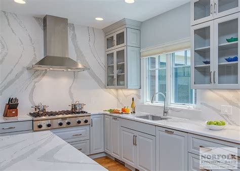 Grey Showplace Kitchen With Full Height Backsplash