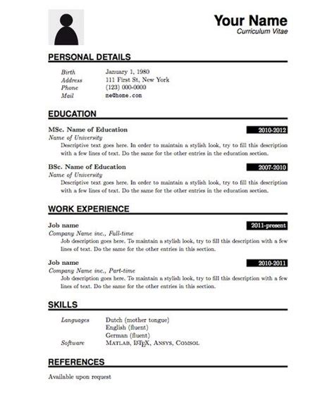 Download 20+ modern resume formats in both microsoft word (doc) & pdf. Download Latex Resume Templates | Resume pdf
