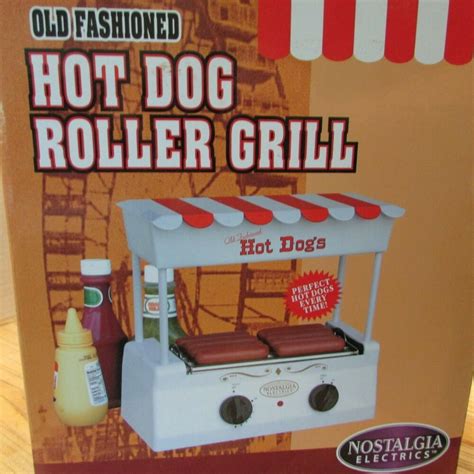 Nostalgia Electric Hot Dog Roller Grill Cooker Niob Counter Top Old