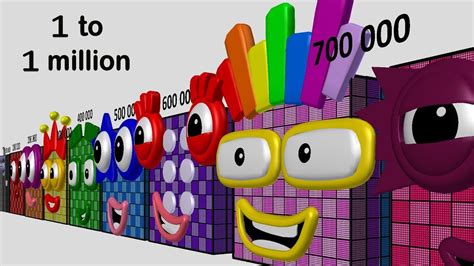 Numberblock Fanmade Numberblocks 0 1 To 1 000 000 Youtube Theme Flying