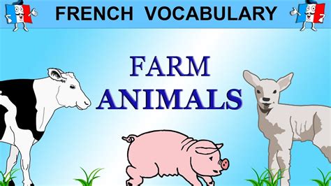 French Vocabulary Farm Animals In French Youtube