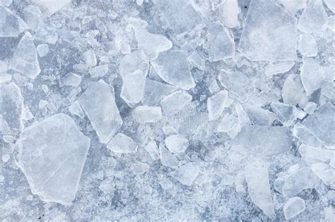 Beautiful Blue Cracked Ice Frosty Texture Stock Image Image Of