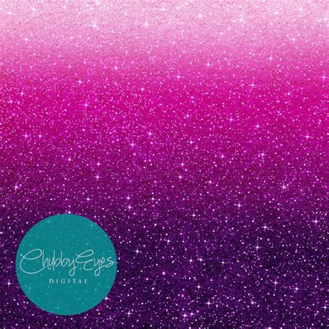 Ombre Glitter Pink And Purple Digital Papers Scrapbook Papers Etsy