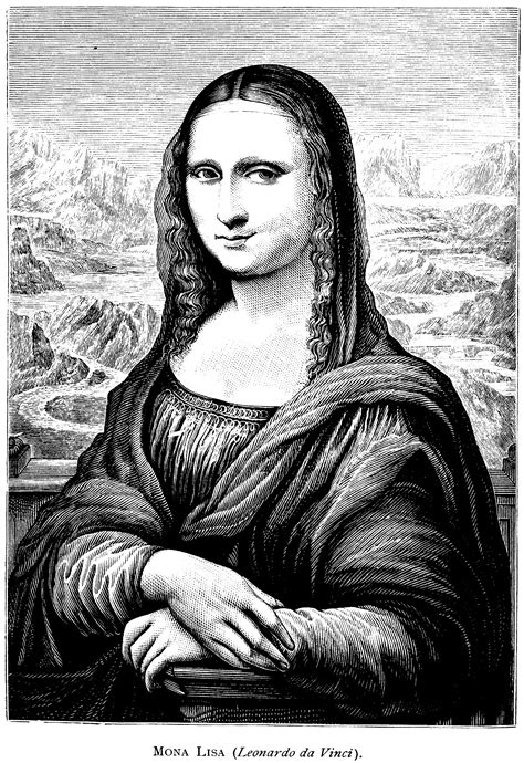 Mona Lisa Coloring Page Easy 247 Crafter Files