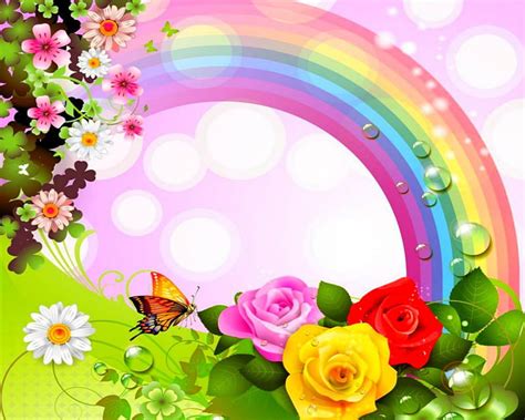 Beautiful Rainbow Colorful Flowers Bokeh Rainbow HD Wallpaper Peakpx