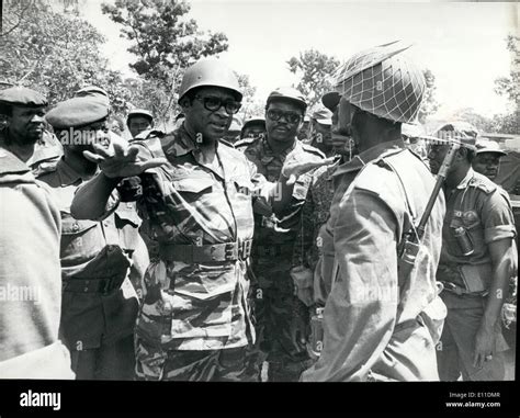 Mai 05 1977 Zaïre Mutshatsha Le Président Mobutu Sese Seko à