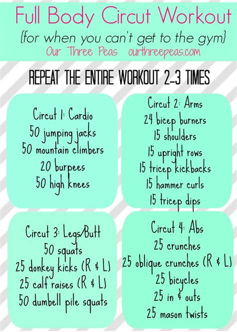 the full body circuit workout plan is displayed on an iphone screen with instructions for how to