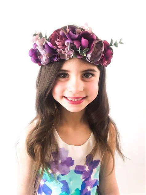 This Purple Flower Crown Is Not Only Perfect For Flower Girls But