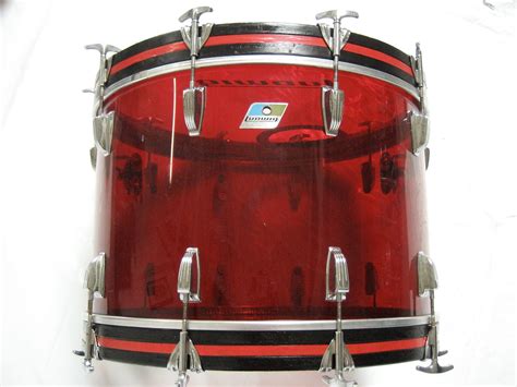 1970s Red Ludwig Vistalite 8 Piece Drum Set Reverb