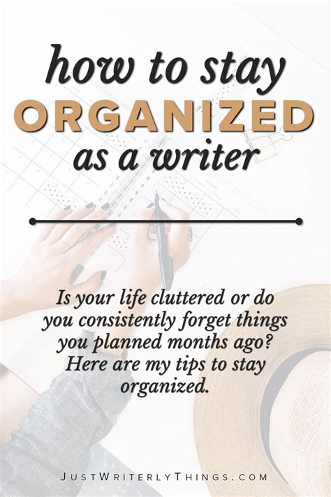 How To Stay Organized In 2020 Writing Tips Creative Writing Tips