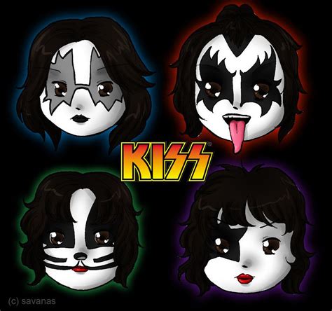Kiss Band Chibi Kiss Artwork Kiss Band Childhood Characters