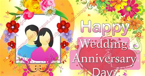 Happy Wedding Anniversary Day Greeting Photoshop Psd File Free Download