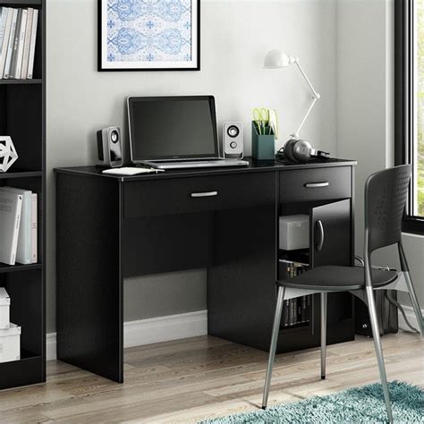 Small desks for children are designed to inspire creativity and help with homework, while storage desks with drawers make organizing a breeze. South Shore Axess Small Computer Desk in Pure Black - 7270070