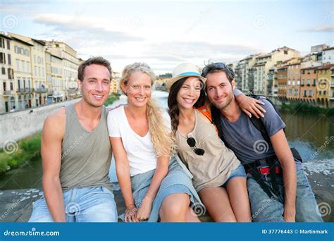 Friends Group Of People On Travel Vacation Stock Image Image Of