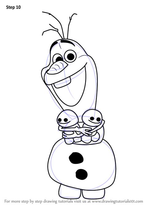How To Draw Olaf From Frozen Fever Frozen Fever Step By Step