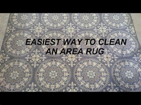 Vacuum up any remaining cleaning powder. Easiest way to clean an area rug - YouTube