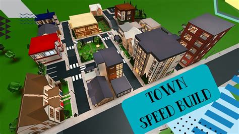 Town Speed Build Welcome To Bloxburg YouTube