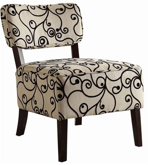 Orson Black And White Accent Chair From Homelegance 1191f2s Coleman