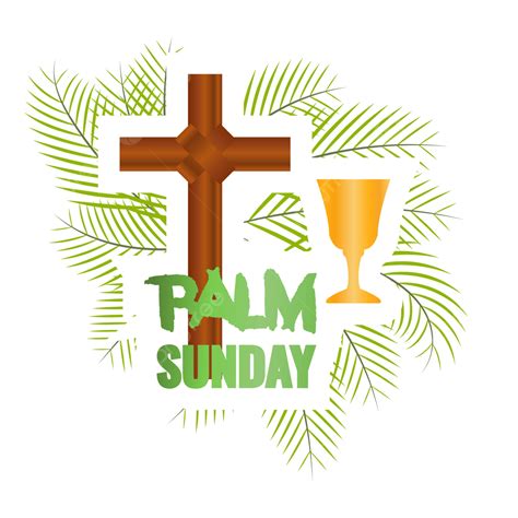 Palm Sunday Vector Art Png Christian Palm Sunday Vector Design With
