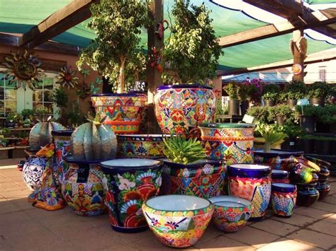 Mexican Talavera Pottery For Gardens And Patios Rustica House